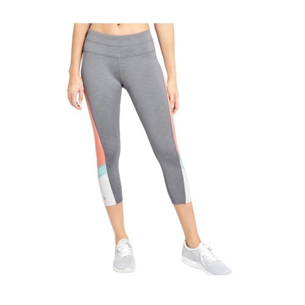 Athleta Sonar Capri‎ Color Block Leggings Women’s Size Medium